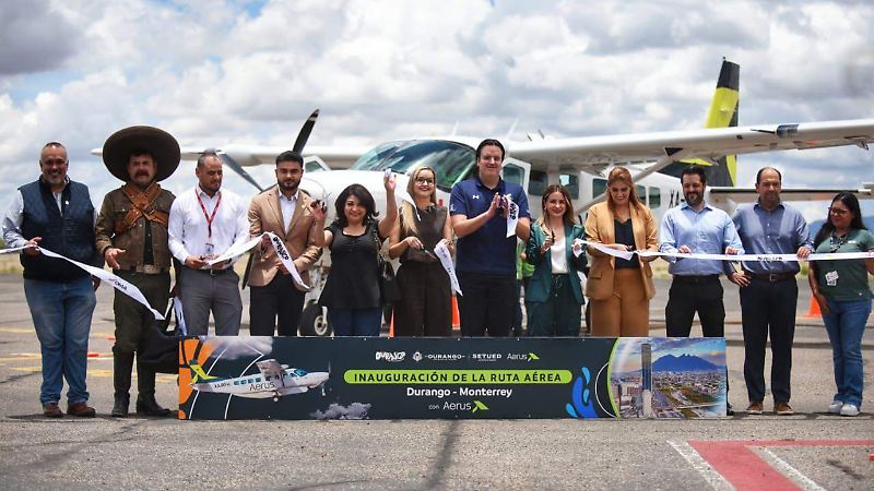 Arriba vuelo de Aerus que conecta a Durango y Monterrey